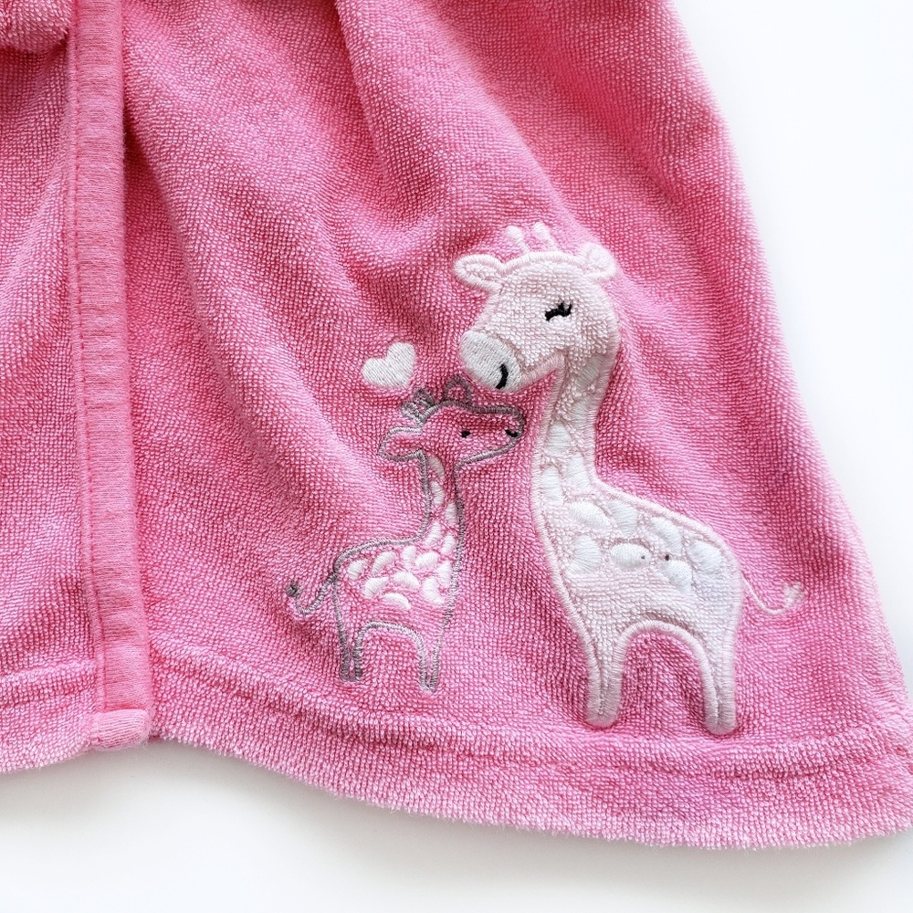 Carter's Baby Girl Pink Giraffe Bathrobe (NWOT) - Picture 3 of 8